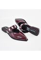 Price Shoes Sandalias Tipo Mule Para Mujer 182MS268VINOTINTO de Price Shoes