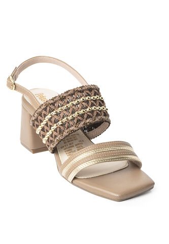 Price Shoes Sandalias Tacón Bloque Mujer 4423256CAFE Price Shoes