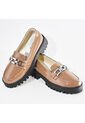 Price Shoes Mocasines De Tendencia Con Suela Track Para Mujer 1321165AMARETTO de Price Shoes