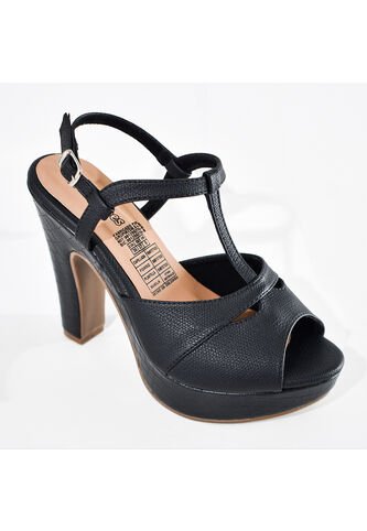 Price Shoes Tacones Elegantes Con Plataforma Para Mujer 182FL885NEGRO Price Shoes