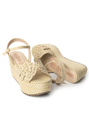 Price Shoes Sandalias Con Plataforma Mujer 192A-107NATURAL