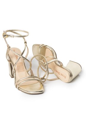 Price Shoes Tacones Metalizados Mujer 952L-70CHAMPANA