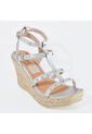 Price Shoes Plataforma Con Estoperoles De Moda Para Mujer 182AL844PLATA de Price Shoes