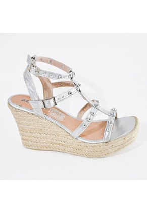 Price Shoes Plataforma Con Estoperoles De Moda Para Mujer 182AL844PLATA