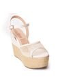 Price Shoes Plataformas En Yute Para Mujer 192M18TALCO de Price Shoes