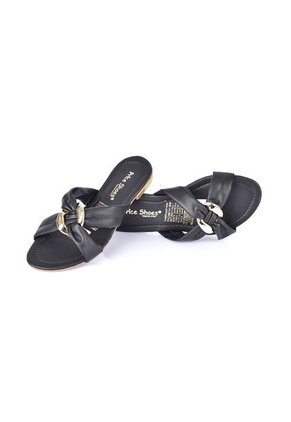 Priceshoes Sandalias Planas Para Mujeres 402408Negro