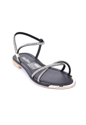Price Shoes Sandalia Plana Para Mujer 482103NEGRO