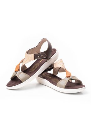 Priceshoes Sandalias Planas Mujeres 412L-75MULTICOLOR