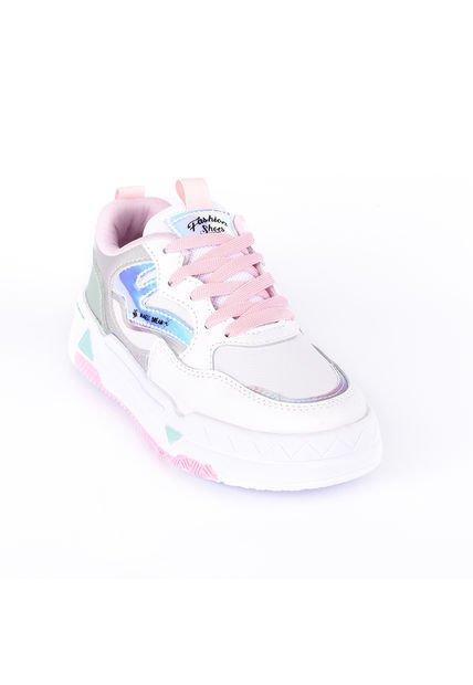 Price Shoes Tenis Casual Infantil 554050BLANCO