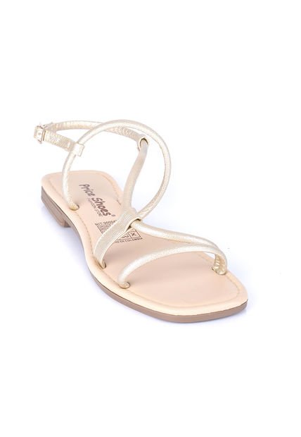Price Shoes Sandalias Planas Para Dama 6423025Champana