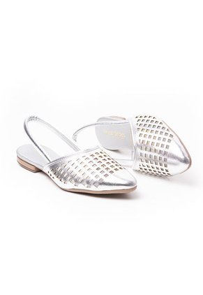 Price Shoes Zuecos Mules De Moda Para Mujer 6022010PLATA