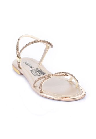 Price Shoes Sandalia Plana Para Mujer 482103CHAMPANA Price Shoes