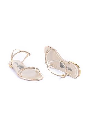 Price Shoes Sandalia Plana Para Mujer 482103CHAMPANA
