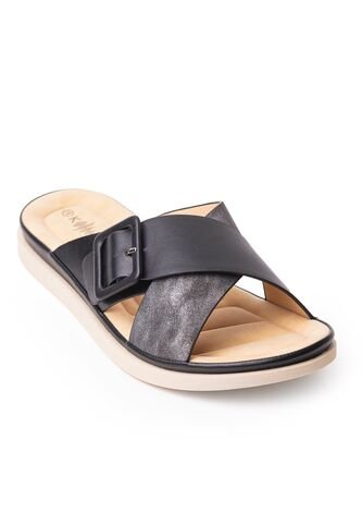 Price Shoes Sandalia Plana Para Mujer 6223J8345NEGRO Price Shoes