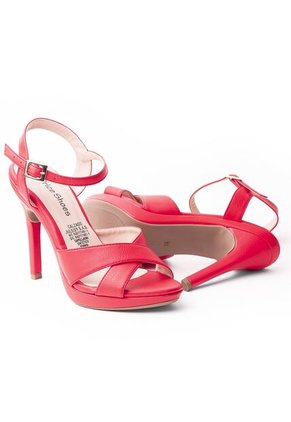 Priceshoes Sandalia De Tacon Para Mujer 542918ROJO