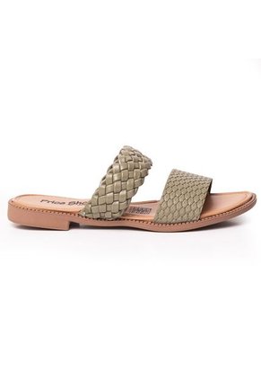 Price Shoes Sandalia Plana Para Mujer 692502OLIVA