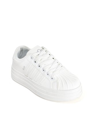 Price Shoes Tenis Moda Para Mujer 722SM04BLANCO Price Shoes