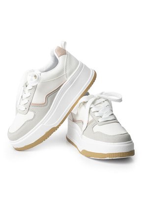 Price Shoes Tenis Urbanos Con Plataforma Mujer 822762TALCO