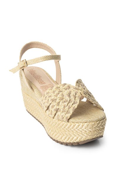 Price Shoes Sandalias Con Plataforma Mujer 192A-107NATURAL