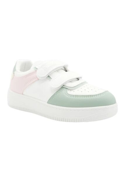 PriceShoes Tenis De Moda Con Velcro Infantiles Para Niñas 624AB53VERDE