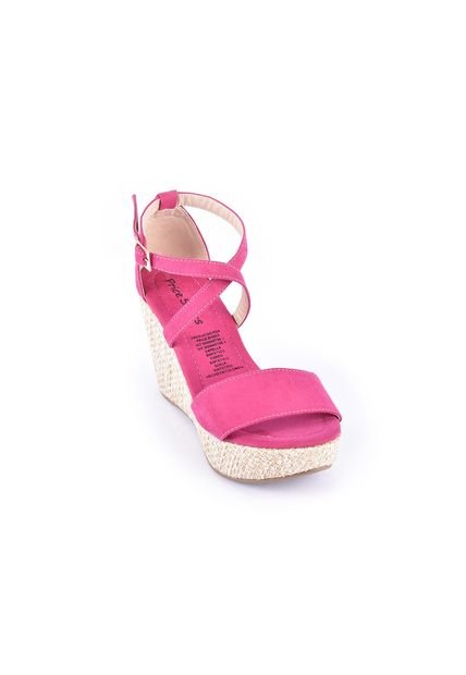 Priceshoes Sandalias Plataformas Mujeres 962DN07Fucsia