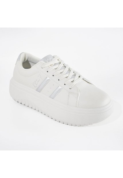 Price Shoes Tenis Plataforma Mujer 202WN46-ABPLATA