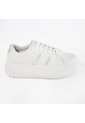 Price Shoes Tenis Plataforma Mujer 202WN46-ABPLATA de Price Shoes