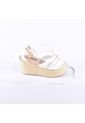 Priceshoes Sandalias Plataformas Mujeres 382R-14Blanco de Price Shoes