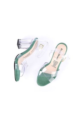 Priceshoes Sandalias Tacones Cristal 962Cr16Verde