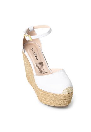 Price Shoes Plataforma En Yute Mujer 962CR111BLANCO