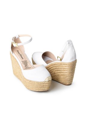 Price Shoes Plataforma En Yute Mujer 962CR111BLANCO