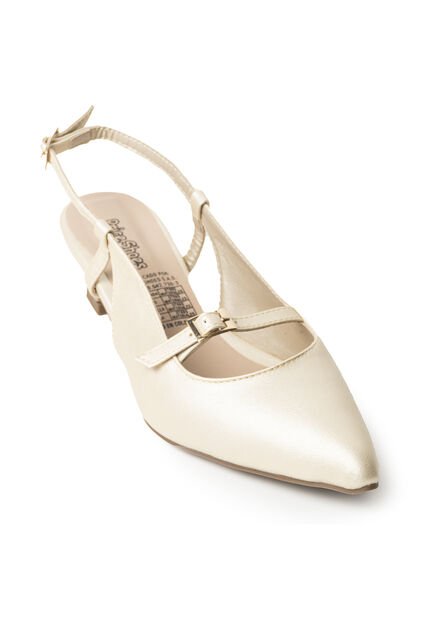 Price Shoes Zapatos  Puntudo De Tacón Para Mujer 4822503CHAMPANA