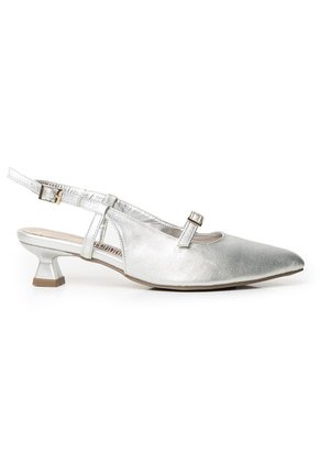 Price Shoes Zapatos  Puntudo De Tacón Para Mujer 4822503PLATA