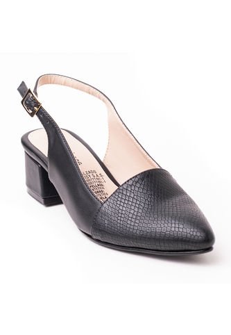 Price Shoes Tacon Cerrado Puntudo Mujer 542684-1NEGRO Price Shoes