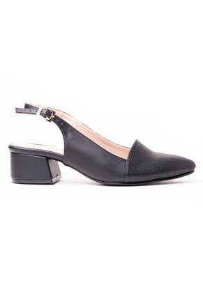 Price Shoes Tacon Cerrado Puntudo Mujer 542684-1NEGRO