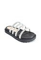 Price Shoes Sandalias Slide Brillo Mujer 282LV02NEGRO de Price Shoes