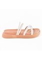 Price Shoes Sandalias Planas De Moda Mujer 912739BLANCO de Price Shoes
