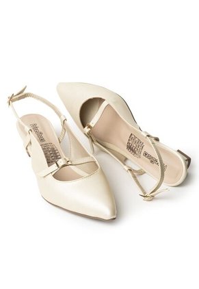 Price Shoes Zapatos Puntudo De Tacón Para Mujer 4822503CHAMPANA