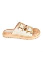 Price Shoes Sandalias Slide Doble Mujer 282LV402CHAMPANA de Price Shoes