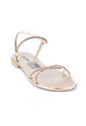 Price Shoes Sandalia Plana Para Mujer 482103CHAMPANA