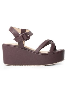 Price Shoes Sandalias Con Plataforma Mujer 9521243VINO
