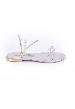 Price Shoes Sandalia Plana Para Mujer 482103PLATA