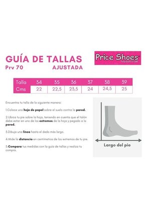 Price Shoes Tenis Deportivos Mujer Tipo Media 702M04705BLANCO