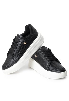 Price Shoes Tenis Con Plataforma Mujer 252D-08NEGRO