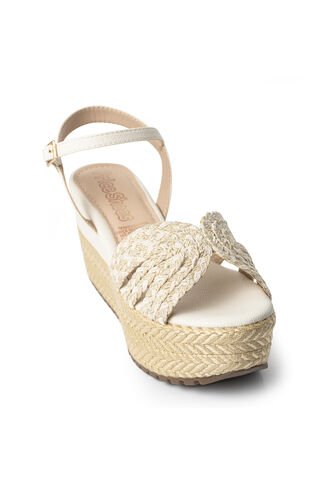 Price Shoes Sandalias Con Plataforma Mujer 192A-107BLANCO Price Shoes