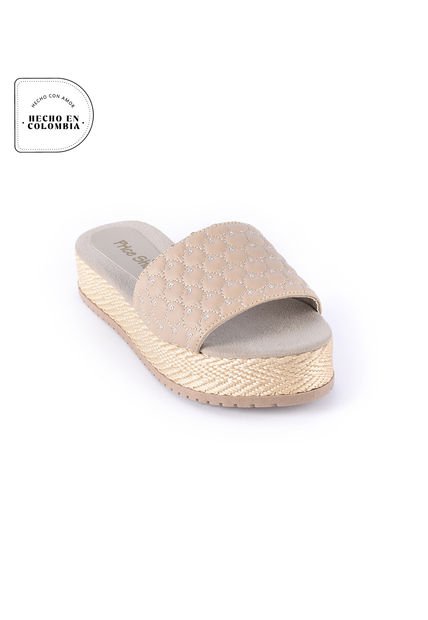 Priceshoes Sandalias Plataformas Dama 462Canonabeige