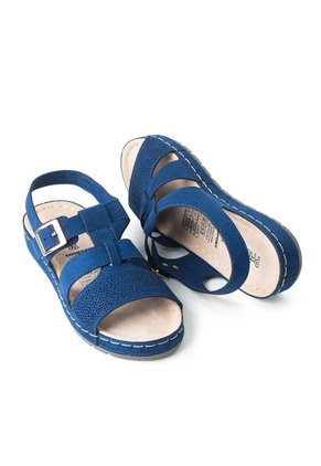 Price Shoes Sandalia Plana Mujer 162531AZUL