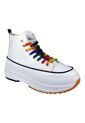 PriceShoes Tenis Plataforma Moda Para Mujer 622C62F1021BLANCO de Price Shoes