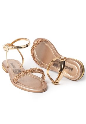 Price Shoes Sandalias Brillantes Mujer 4822607OROROSA