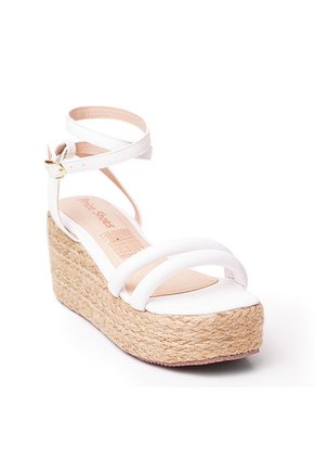Priceshoes Plataformas En Yute Para Mujer 9521181BLANCO